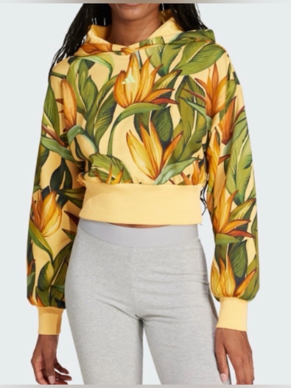 NWT - Adidas x Farm Rio Tropical Floral
Print Hoodie Collaboration Women's XS